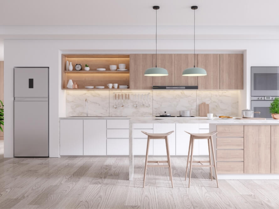 Forevermark Shaker Homestead Oak Cabinets