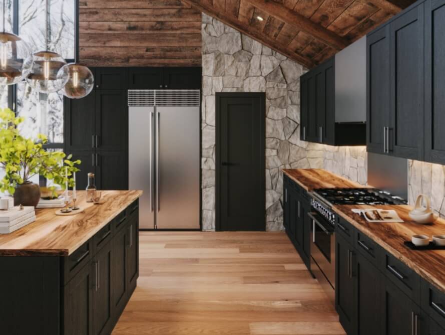 Forevermark Blaze Black Shaker Cabinets