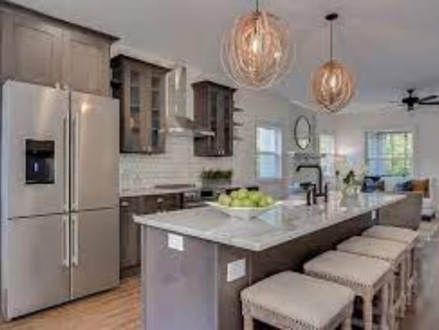 Forevermark Light Grey Shaker Kitchen Cabinets