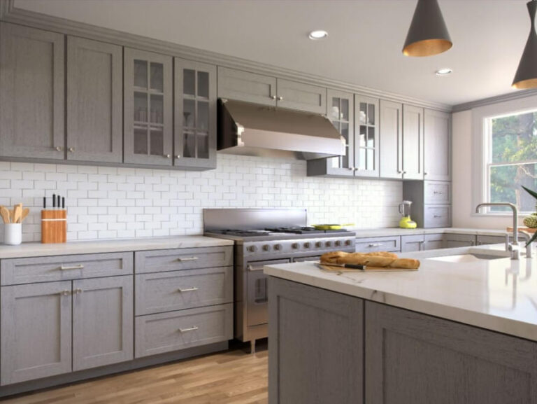 Forevermark Nova Light Grey Cabinets