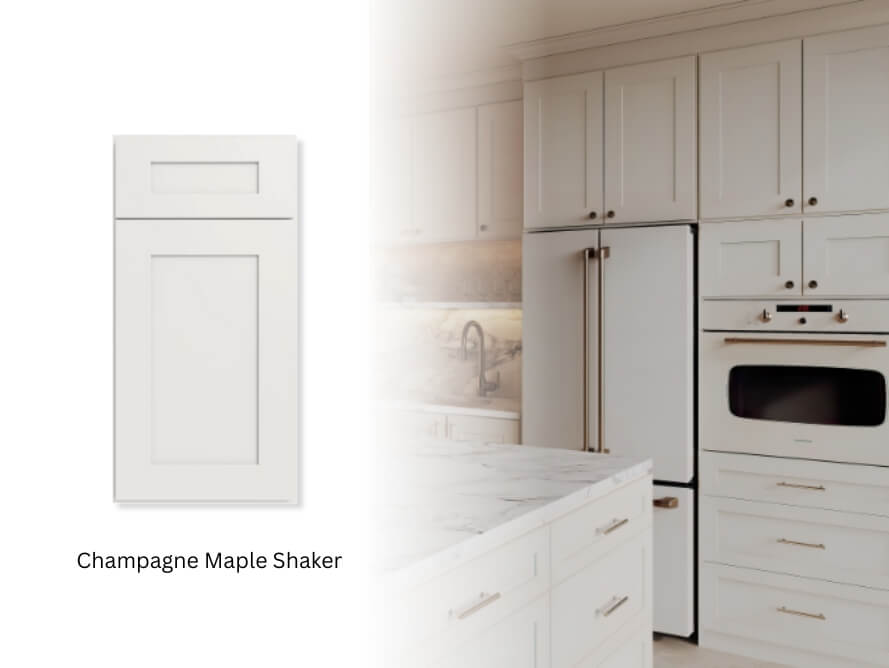 Forevermark Shaker Champagne Maple Shaker Cabinets