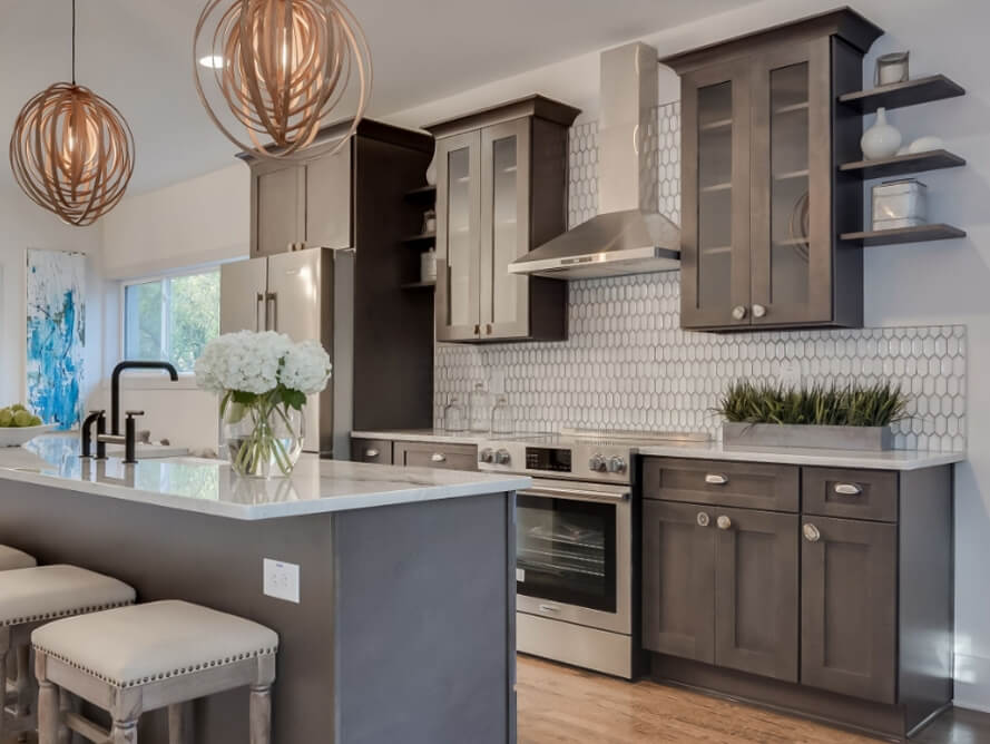 Forevermark Blaze Black Shaker Cabinets