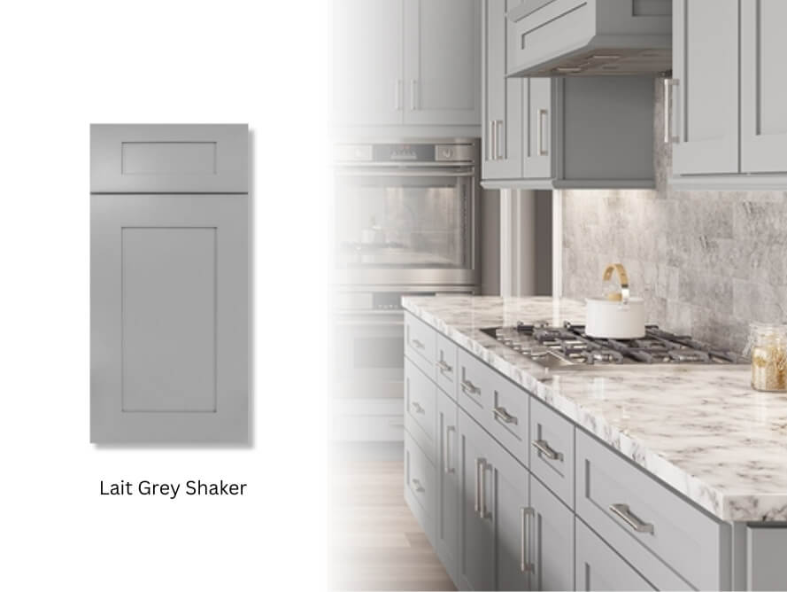 Forevermark Shaker Lait Grey Shaker Cabinets
