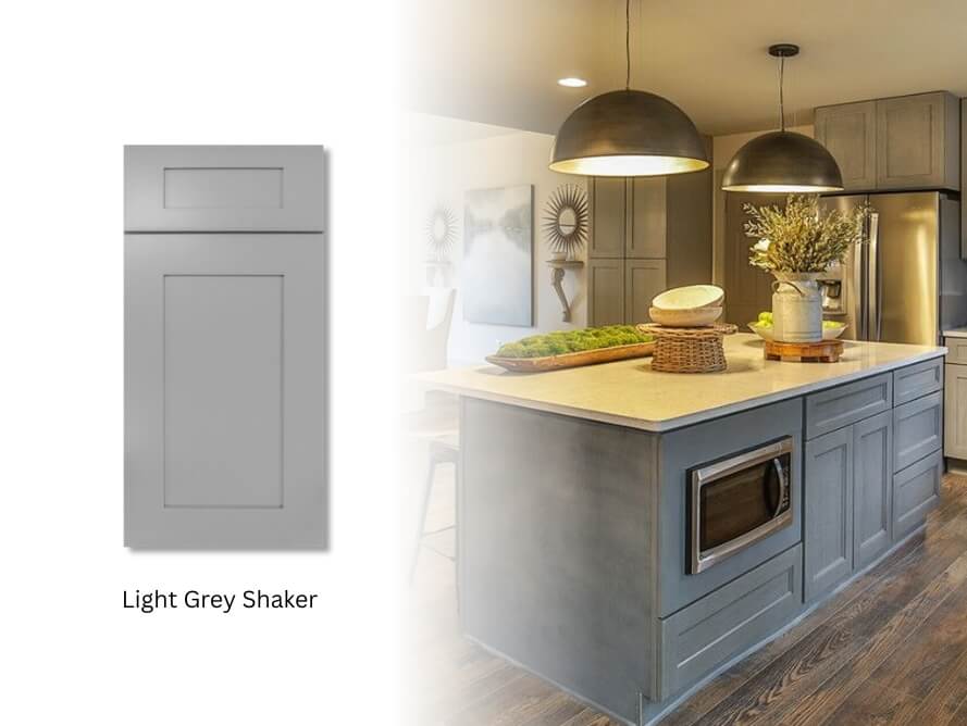 Forevermark Shaker Light Grey Shaker Cabinets