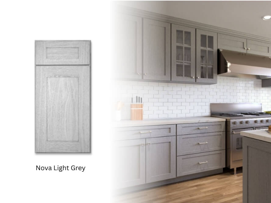 Forevermark Shaker Nova Light Grey Cabinets