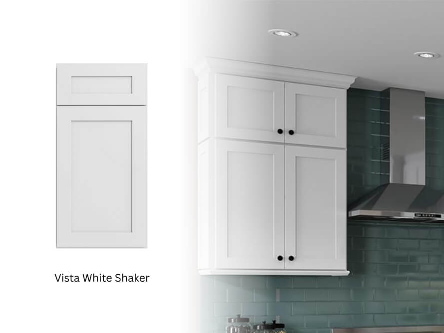 Forevermark Shaker Vista White Shaker Cabinets