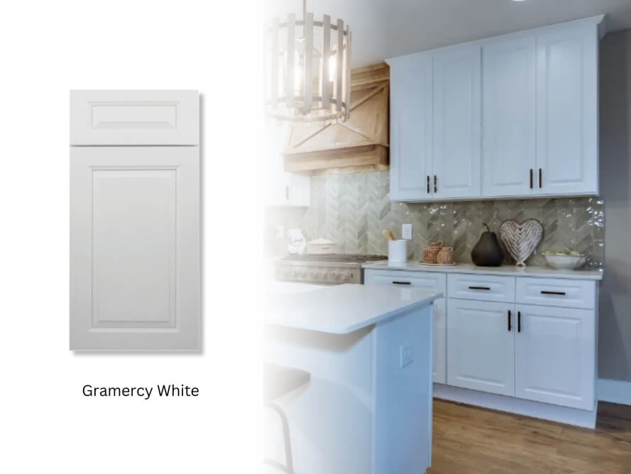 Forevermark Gramercy White Cabinets H&C Kitchen and Bath
