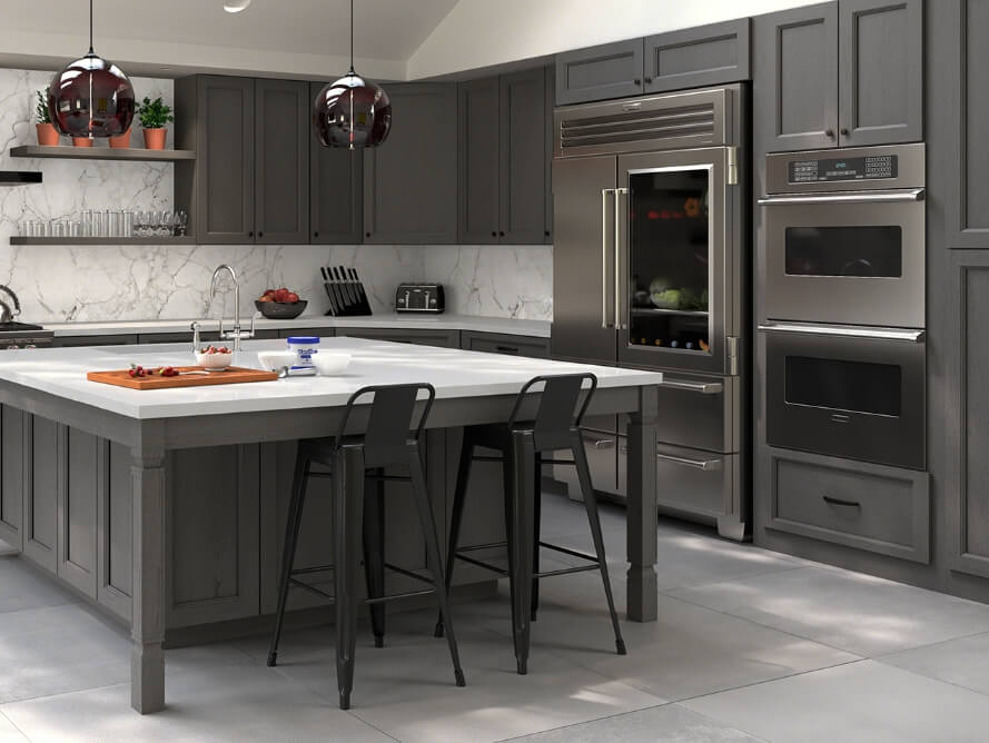 Forevermark Nova Light Grey Kitchen Cabinets