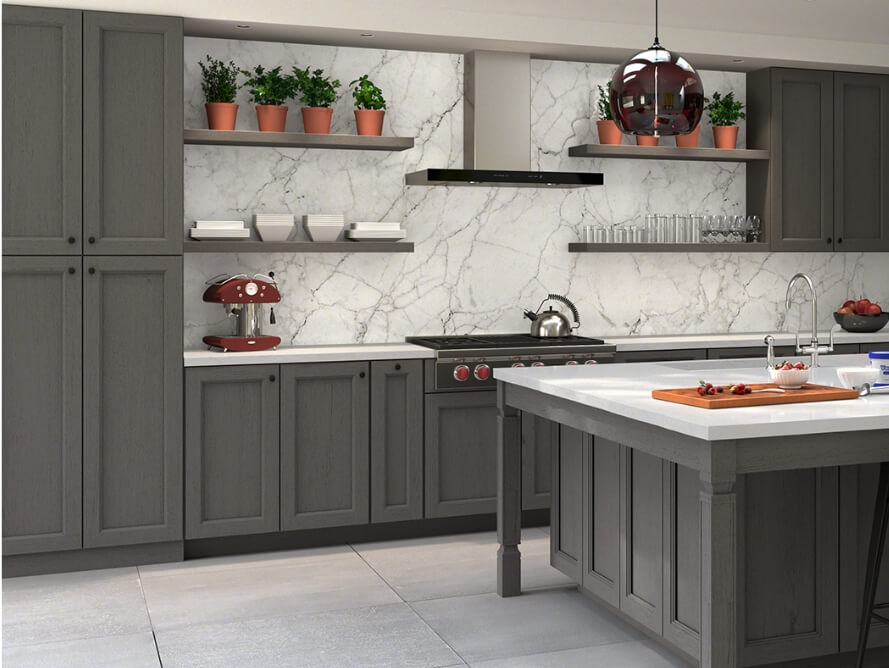Forevermark Nova Light Grey Cabinets