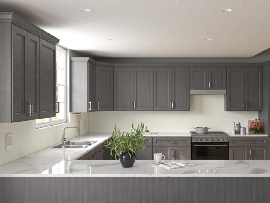 Forevermark Shaker Nova Light Grey Cabinet