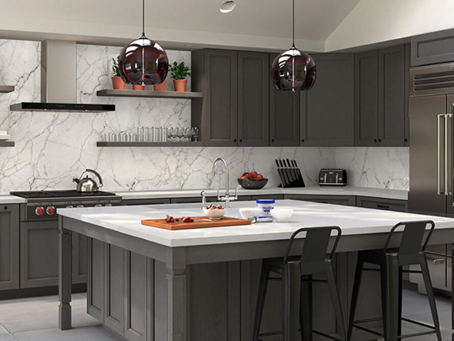 Forevermark Nova Light Grey Kitchen Cabinets