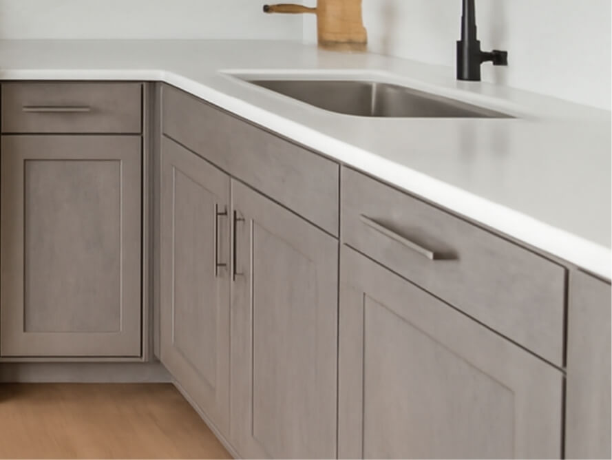Forevermark Nova Light Grey Cabinets