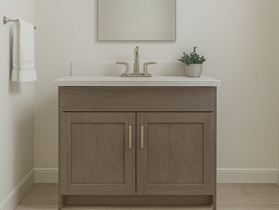 Forevermark Nova Light Grey Cabinets