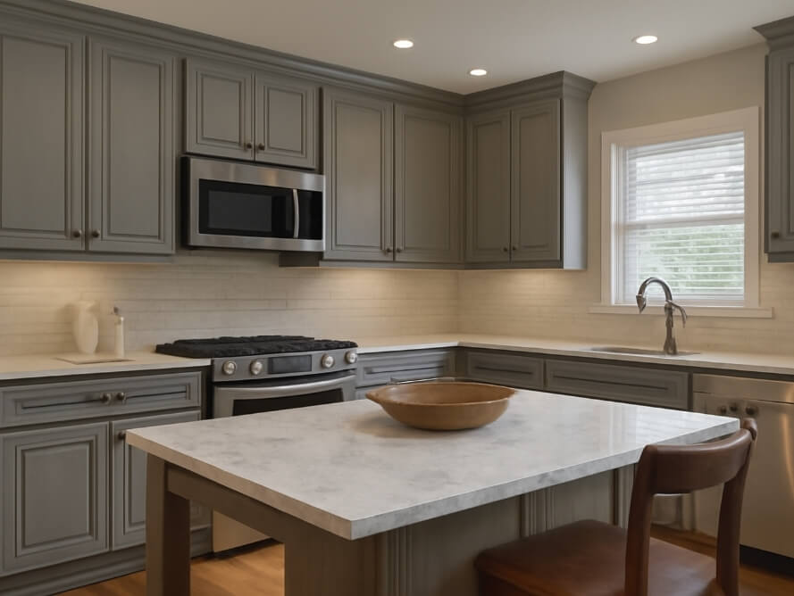 Forevermark Nova Light Grey Cabinets