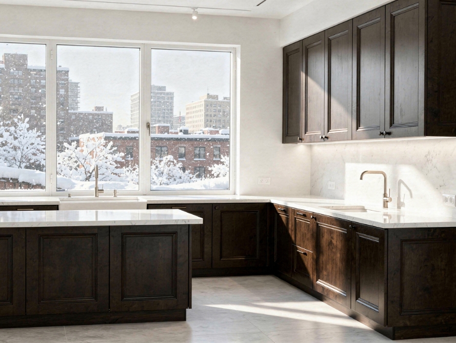 Forevermark Nova Light Grey Cabinets