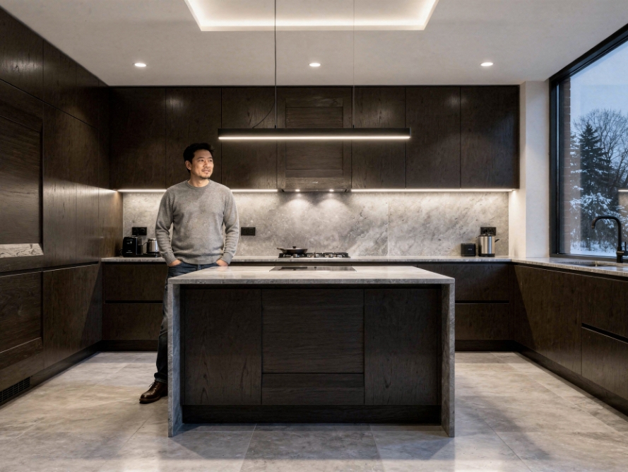 Forevermark Nova Light Grey Cabinets